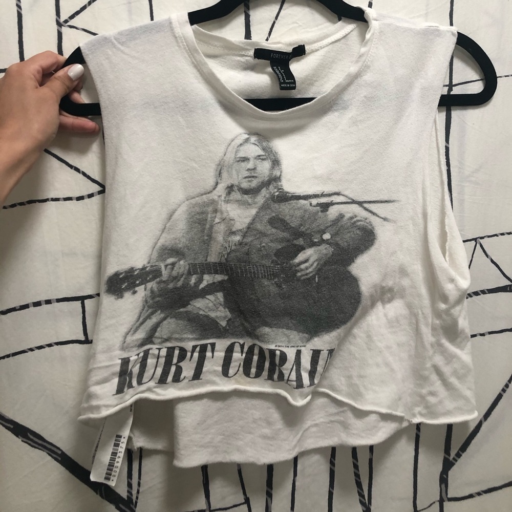 Kurt Cobain cropped top